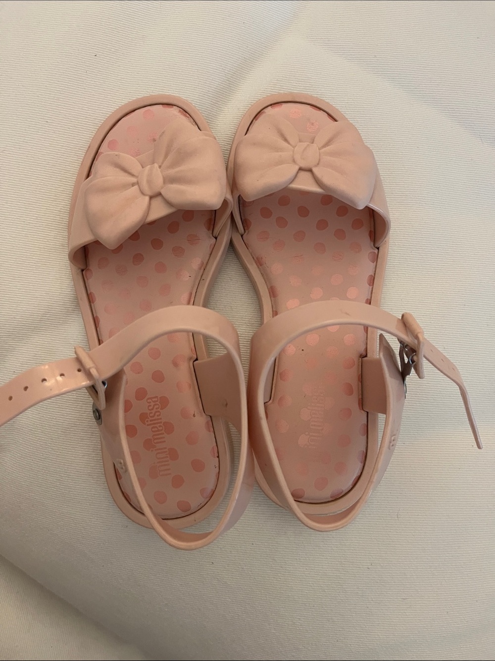 Mini Melissa Kids Bow Sandals - Pink size 2